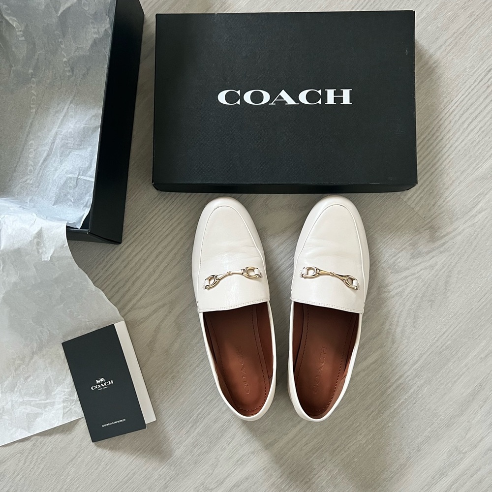 Coach Haley Leather Loafers 8.5